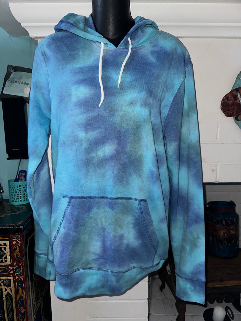 NWT PACSUN TIE DYE HOODIE S UNISEX
